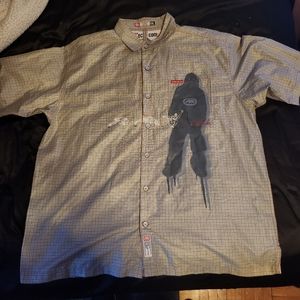 Echo Spiderman button down